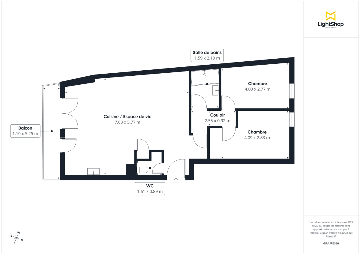 Appartement de 70.43 m² à Nantes