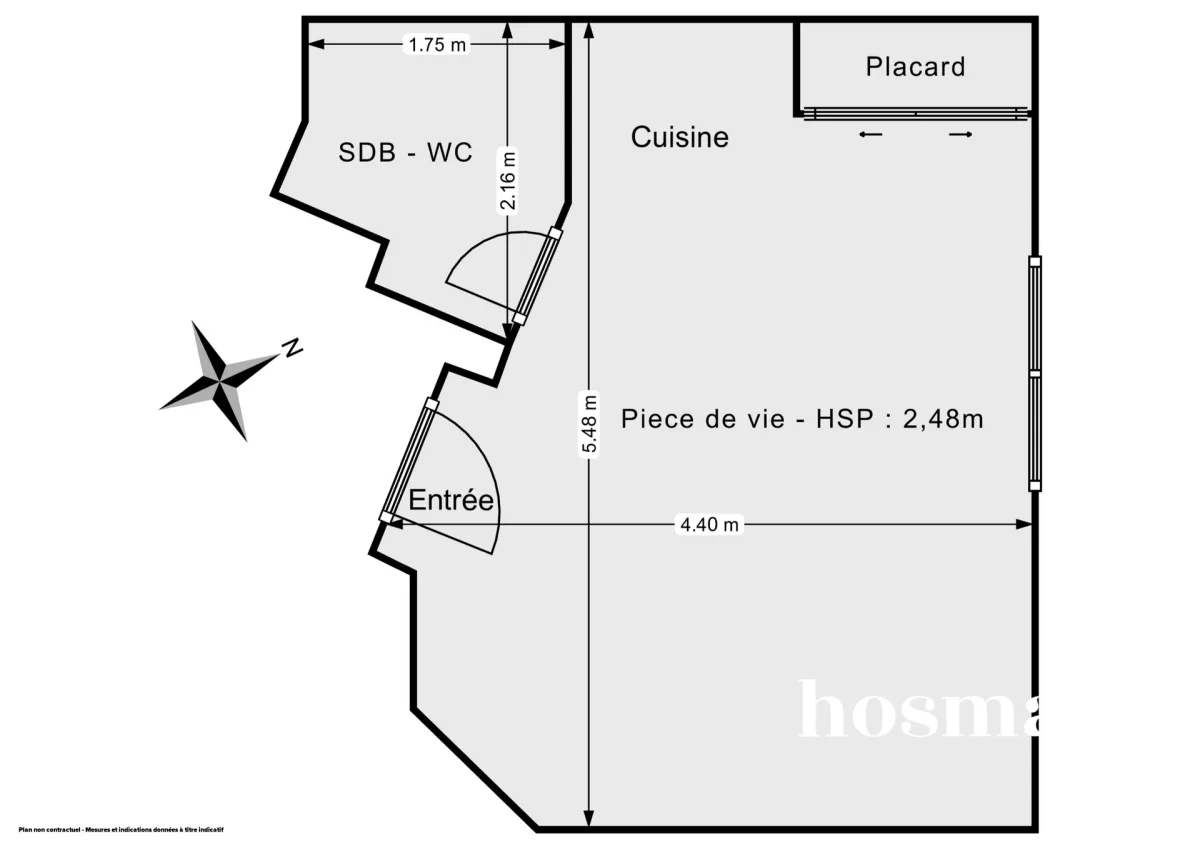 Appartement de 23.5 m² à Paris