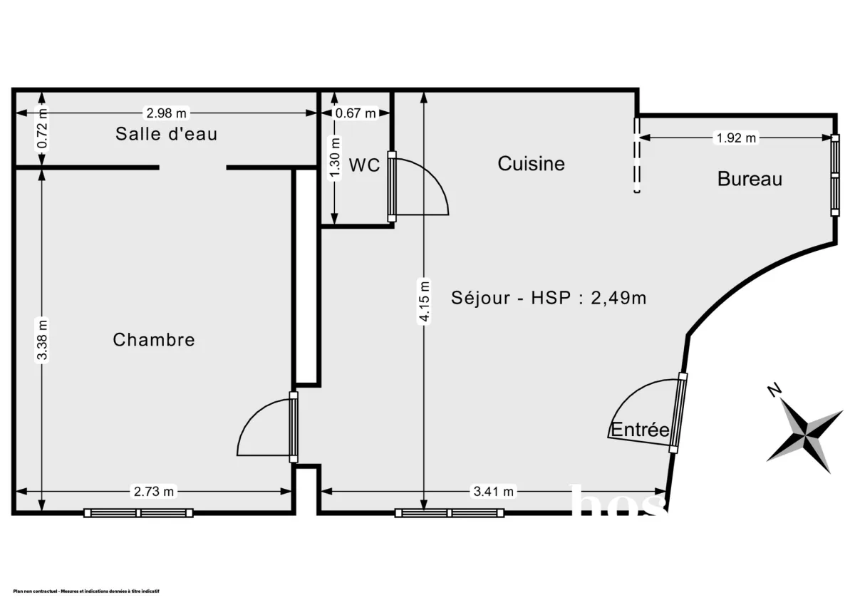 Appartement de 26.0 m² à Paris