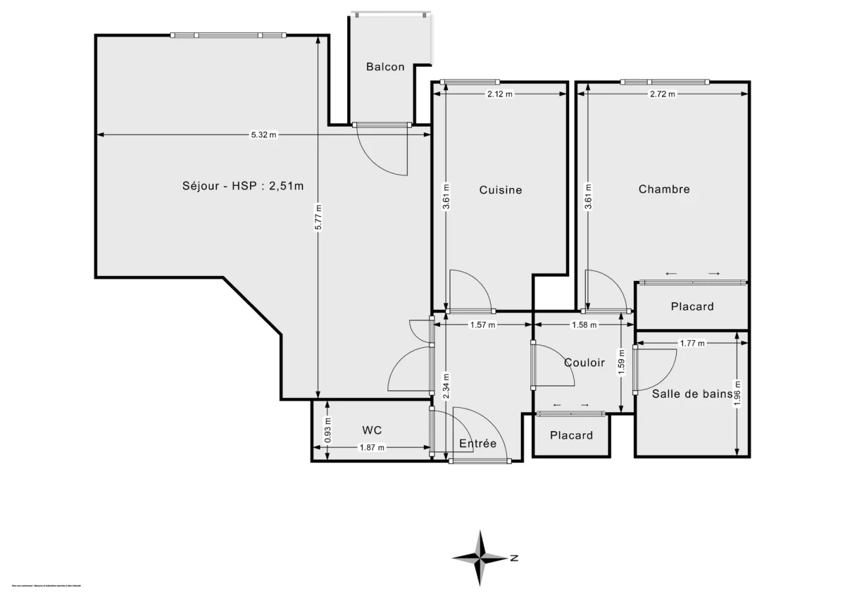 Appartement de 52.77 m² à Montrouge