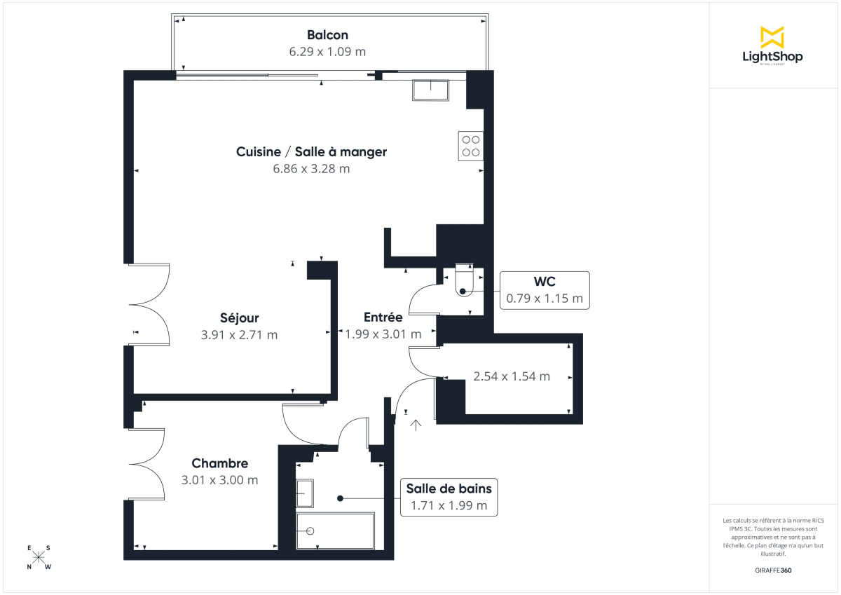 Appartement de 57.07 m² à Nogent-sur-Marne
