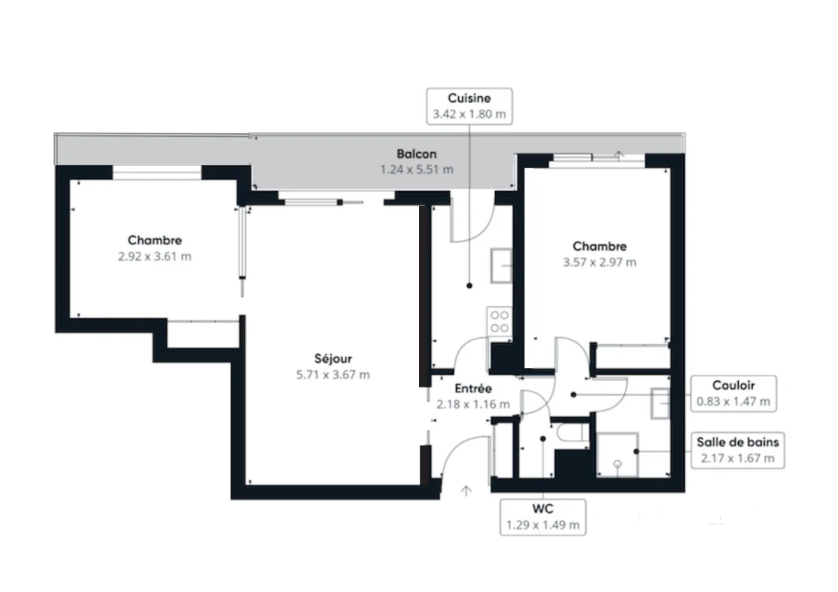 Appartement de 61.23 m² à Le Kremlin-Bicêtre
