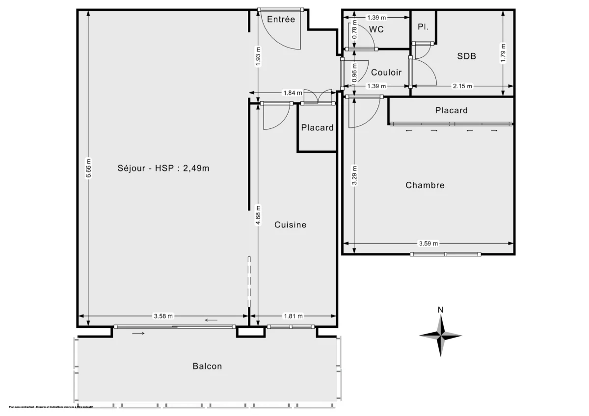Appartement de 53.0 m² à Issy-les-Moulineaux