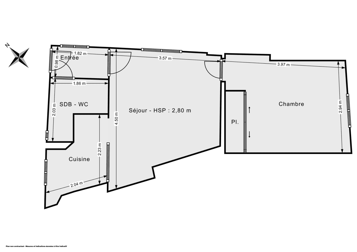 Appartement de 36.0 m² à Paris