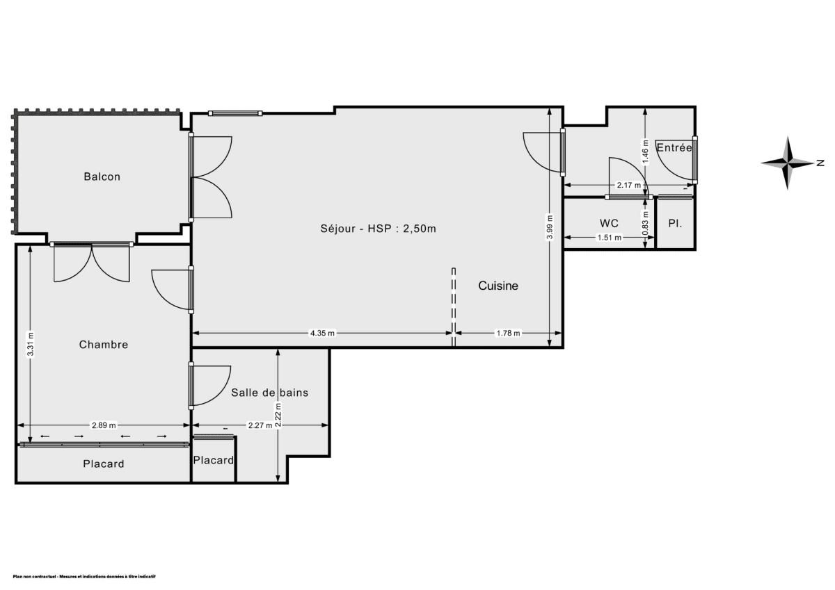 Appartement de 44.0 m² à Châtillon