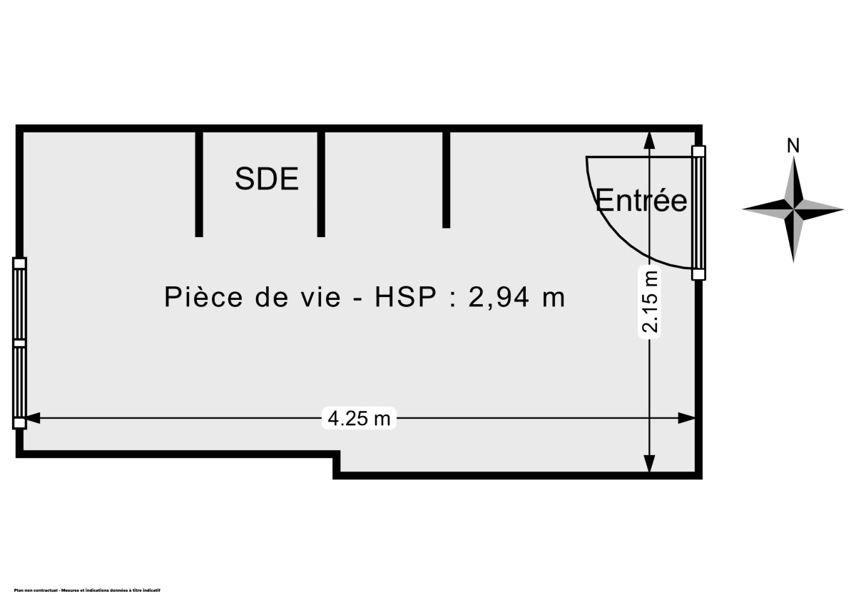 Appartement de 10.32 m² à Paris