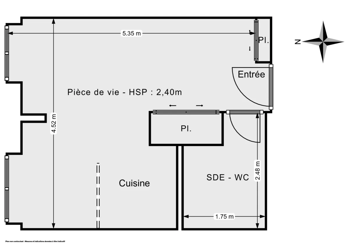 Appartement de 23.32 m² à Lyon