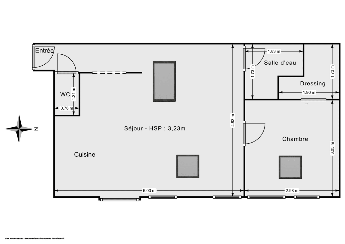 Appartement de 43.29 m² à Paris