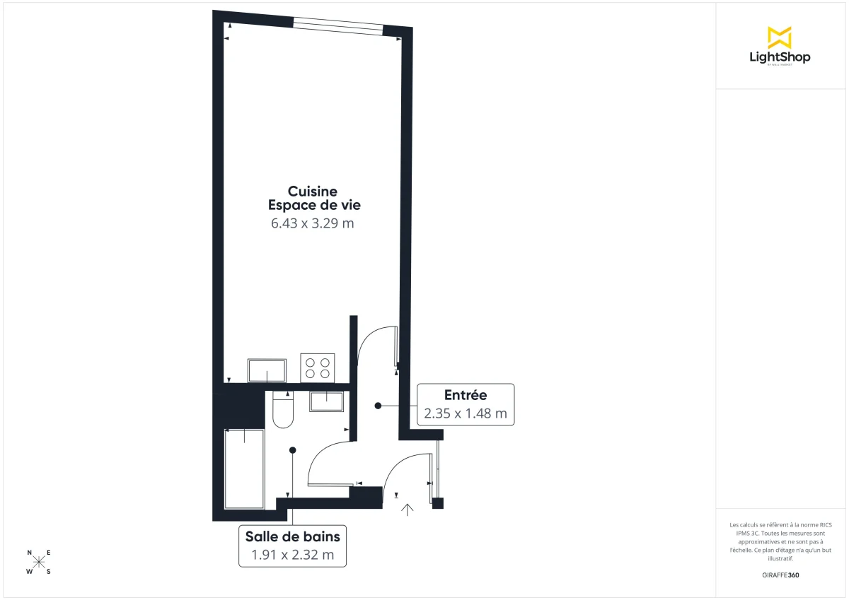 Appartement de 29.0 m² à Paris