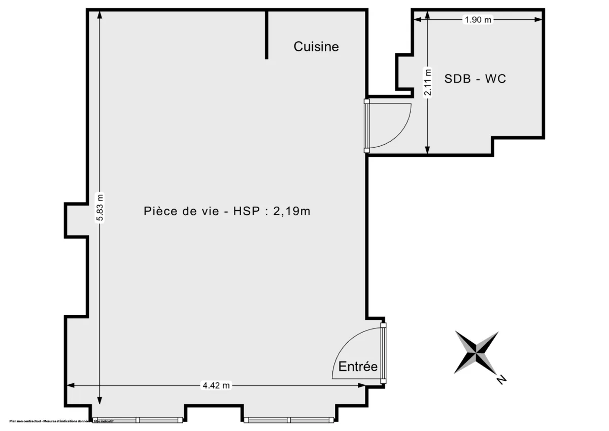 Appartement de 29.06 m² à Paris