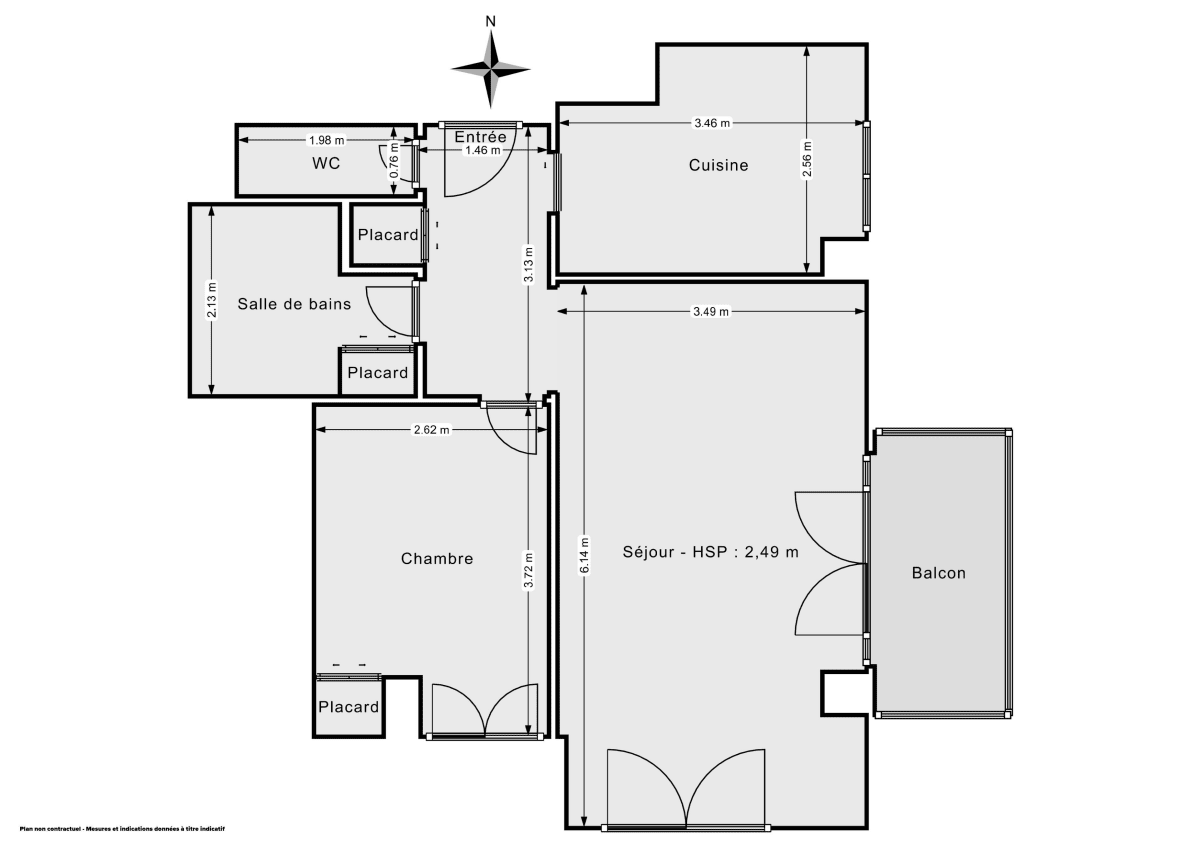 Appartement de 50.89 m² à Suresnes