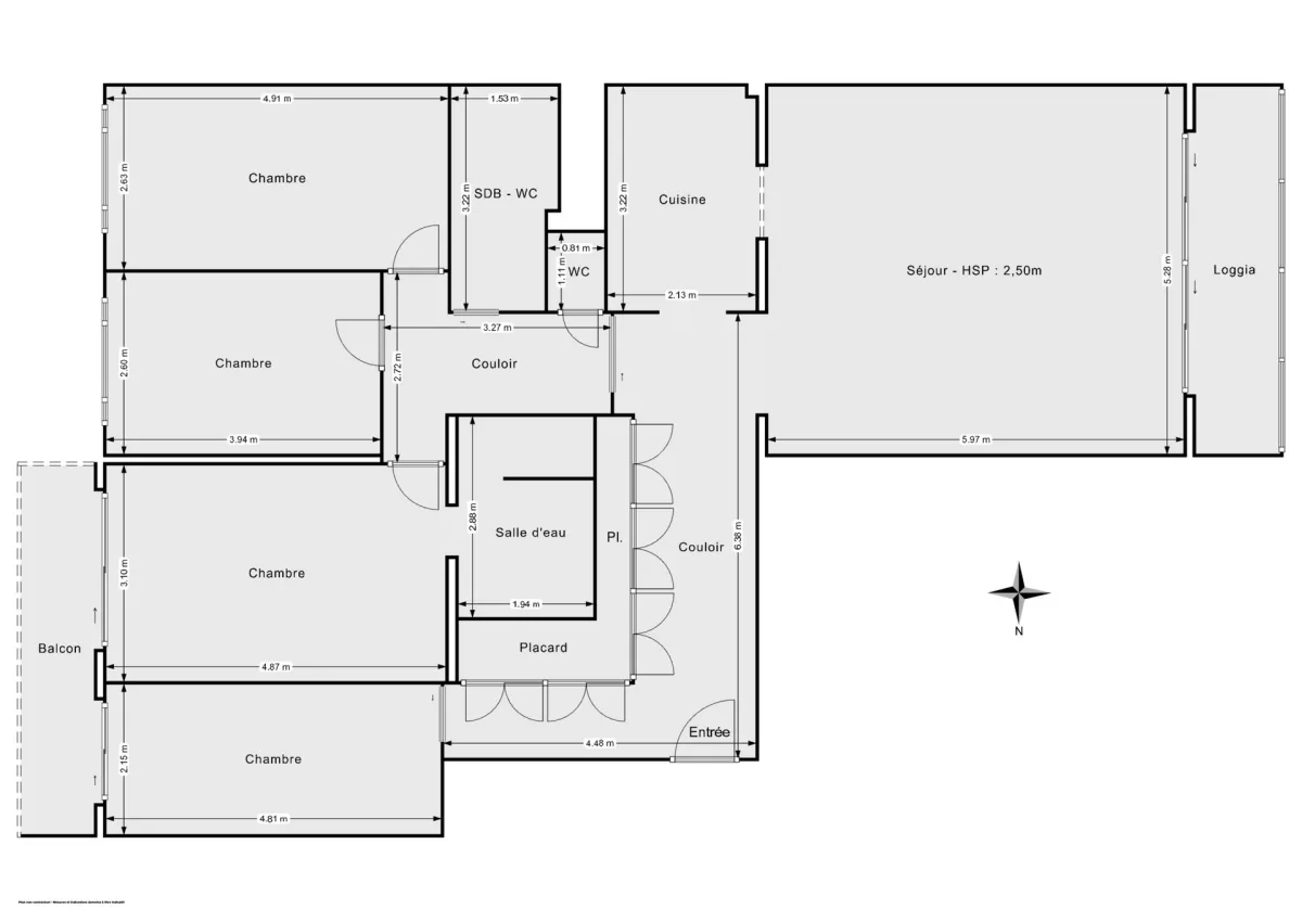 Appartement de 128.0 m² à Paris