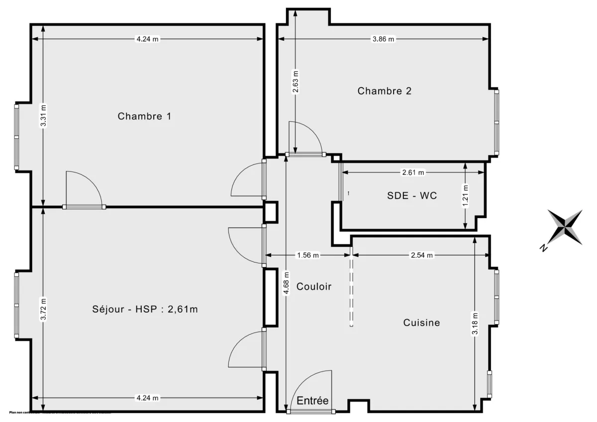 Appartement de 55.38 m² à Charenton-le-Pont