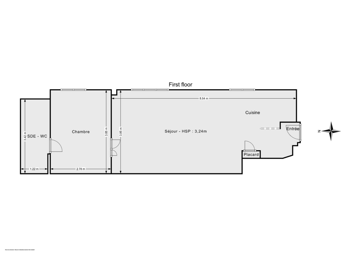 Appartement de 46.53 m² à Paris
