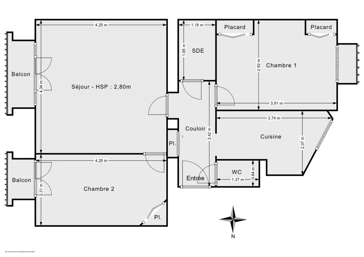 Appartement de 53.01 m² à Paris