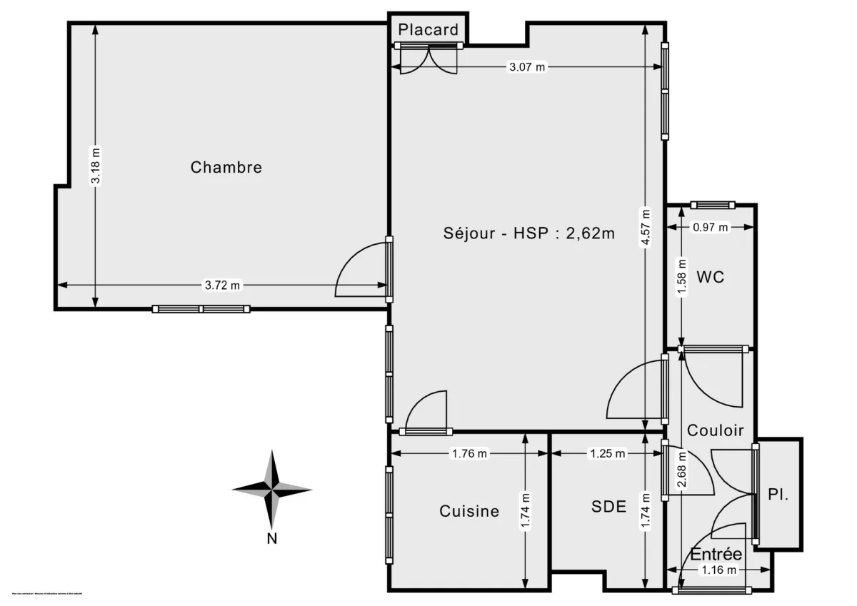 Appartement de 35.0 m² à Paris