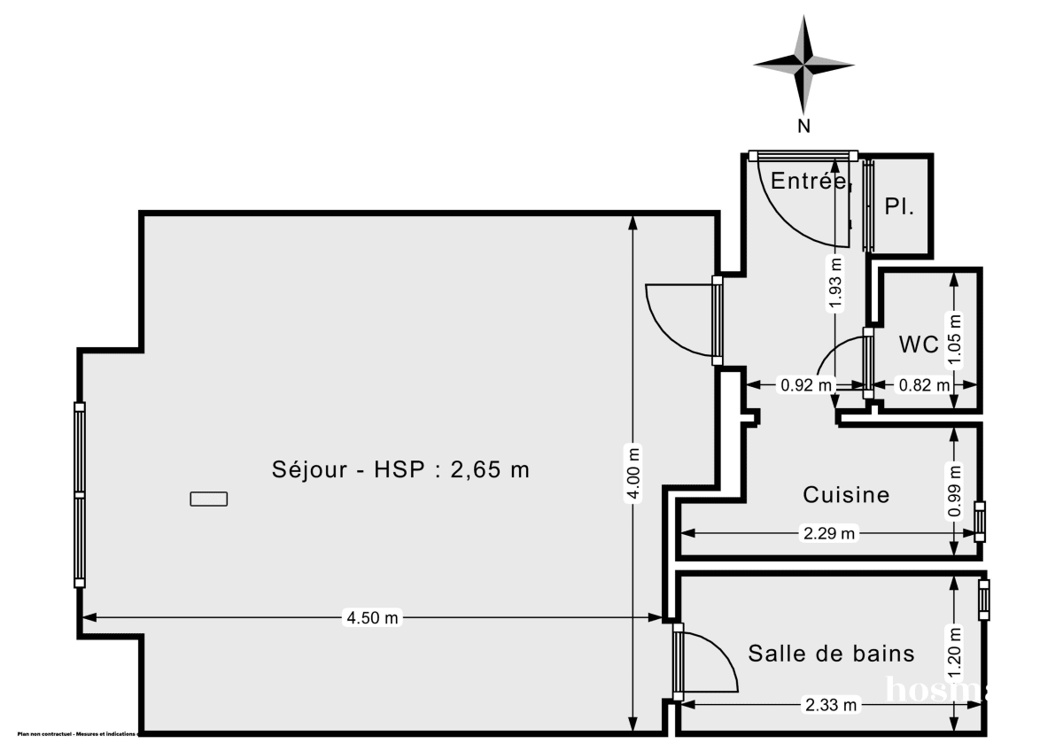 Appartement de 25.83 m² à Paris