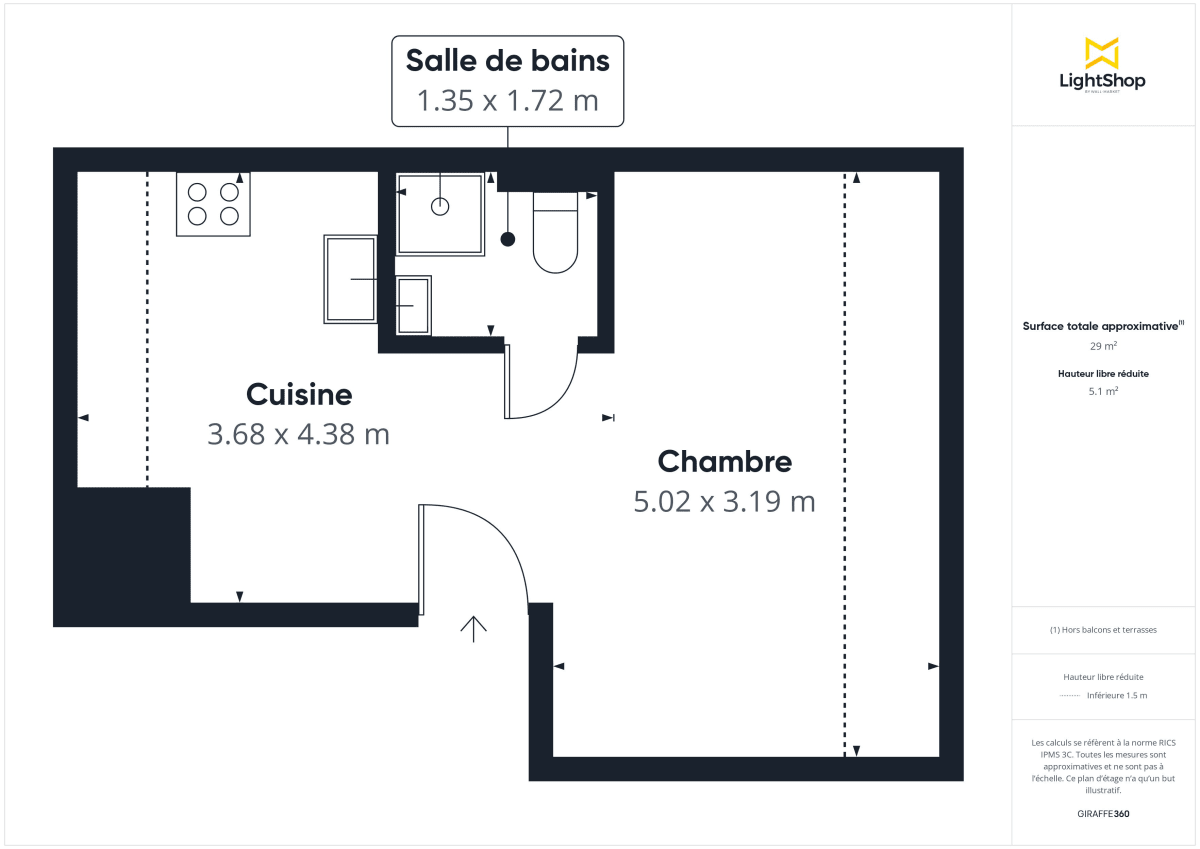 Appartement de 29.0 m² à Tremblay-en-France