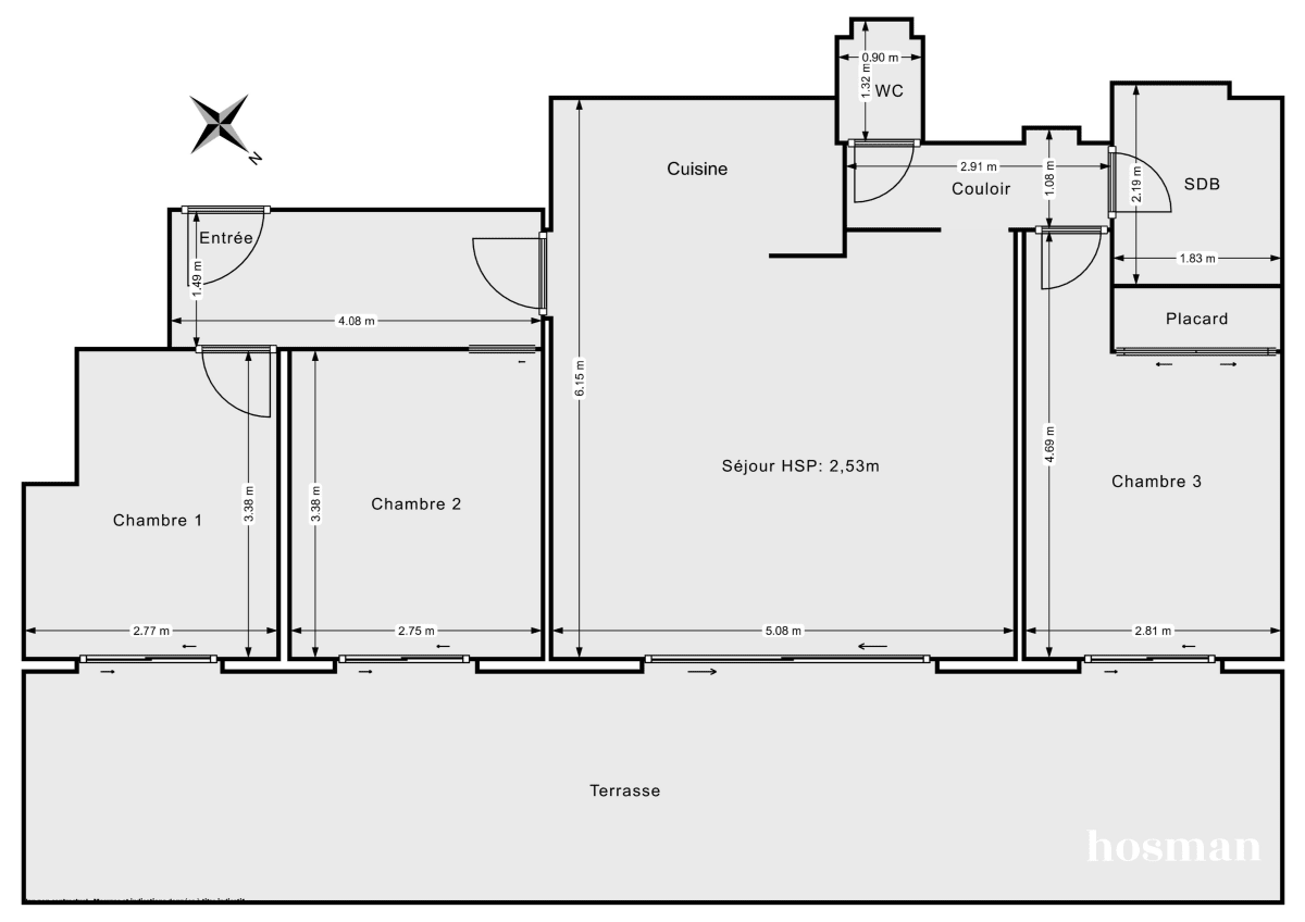 Appartement de 69.0 m² à Sèvres