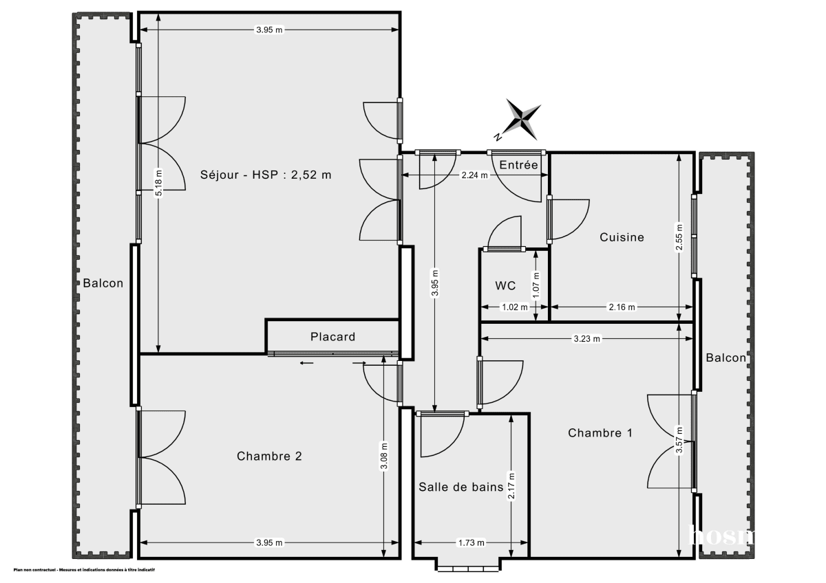 Appartement de 59.3 m² à La Garenne-Colombes