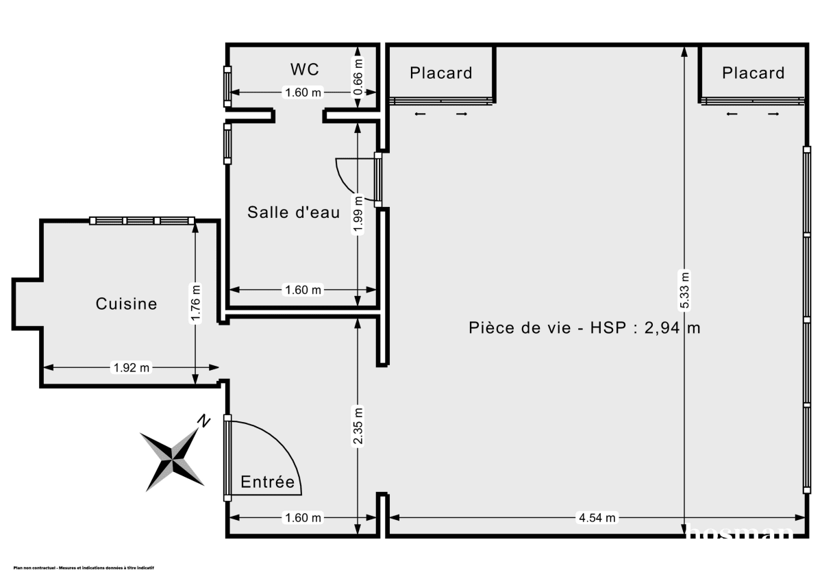 Appartement de 37.3 m² à Paris