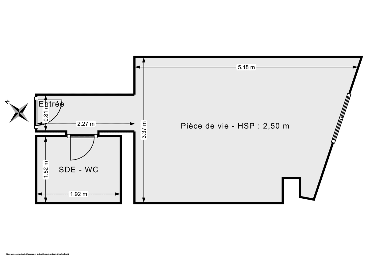 Appartement de 20.1 m² à Colombes