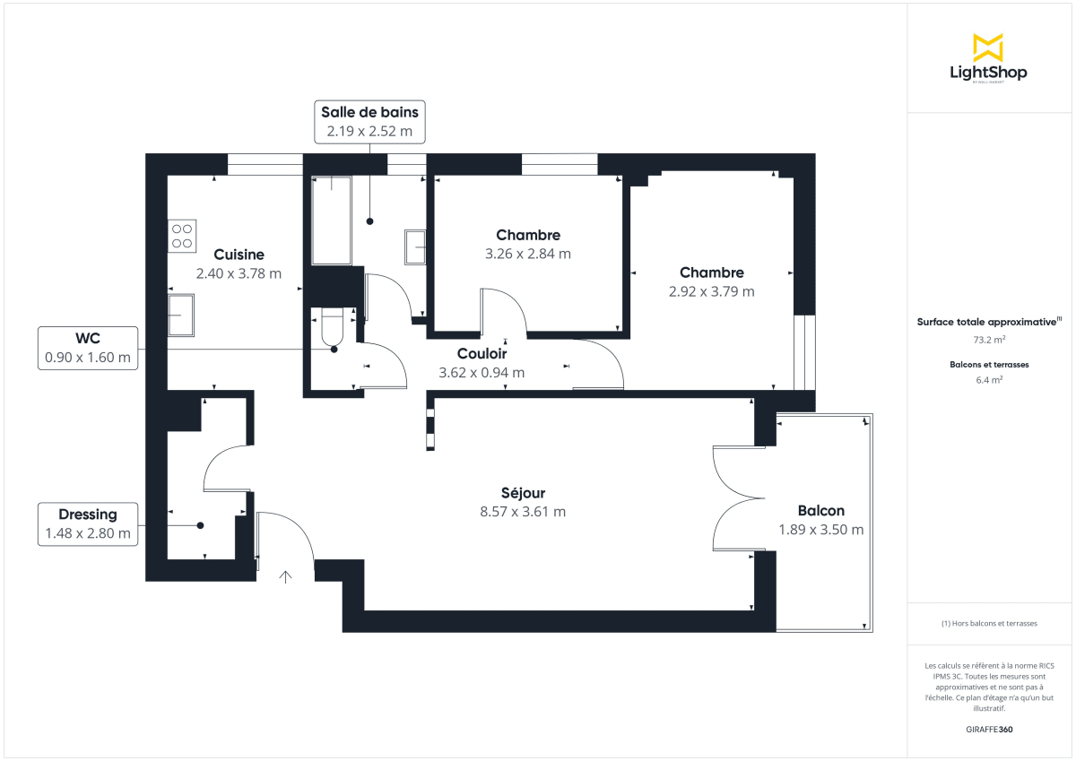 Appartement de 73.0 m² à Lyon