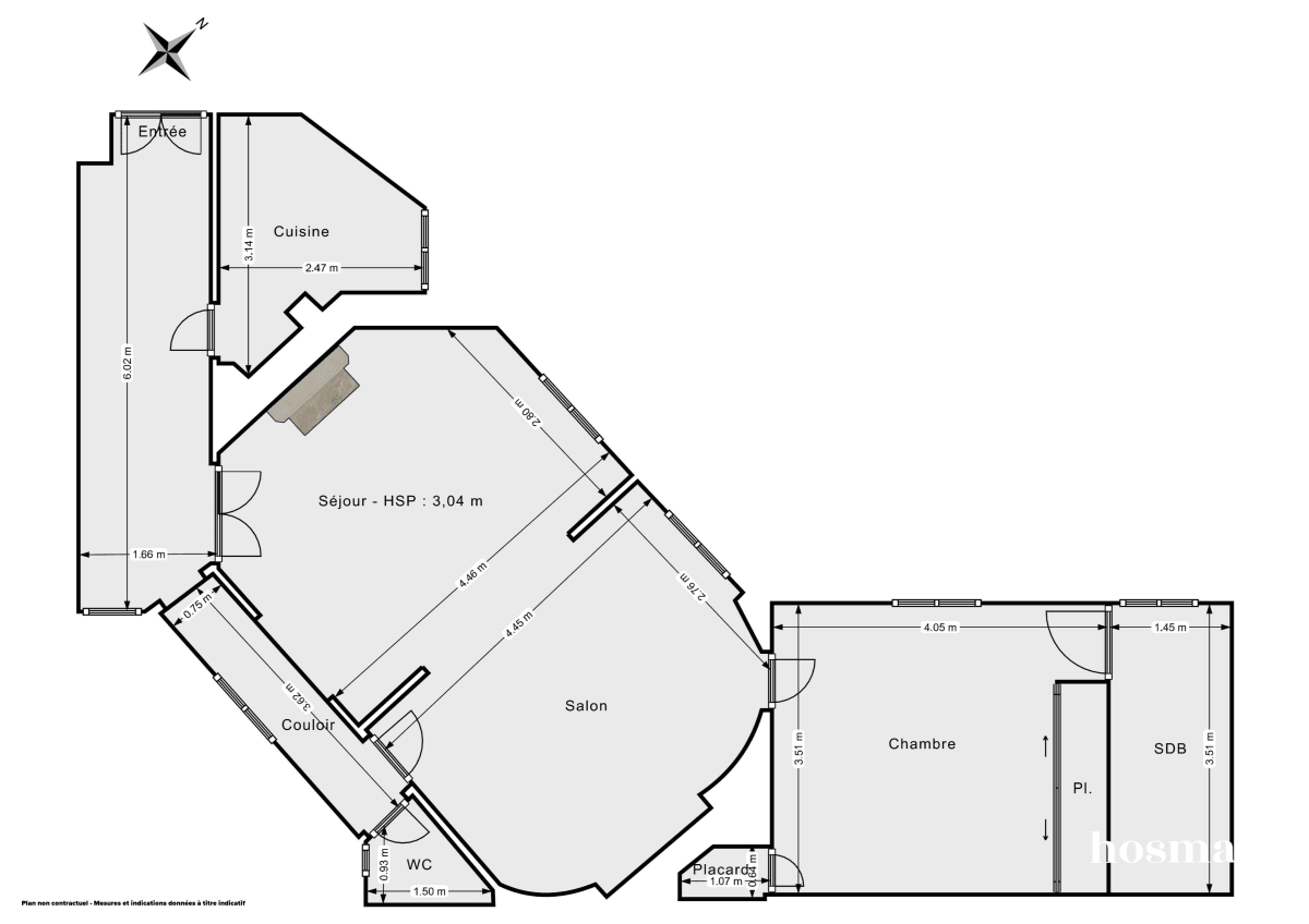 Appartement de 70.0 m² à Paris