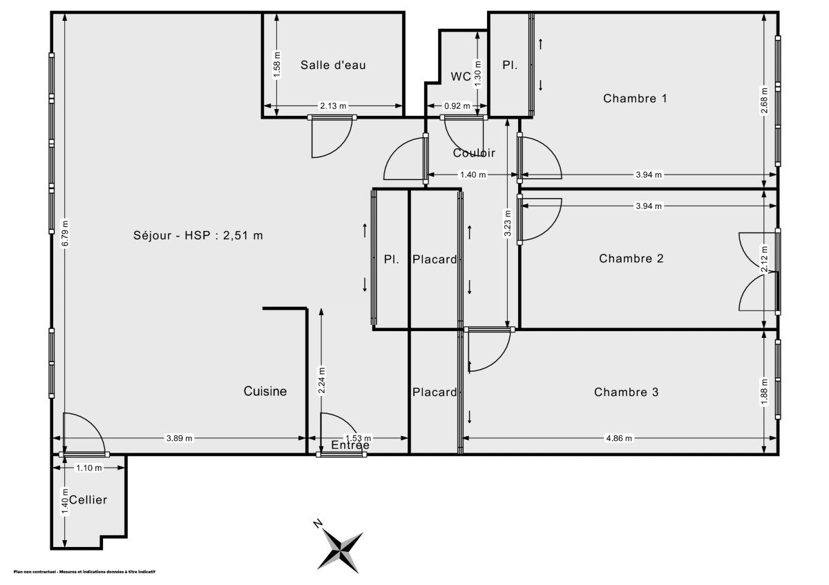 Appartement de 74.0 m² à Paris