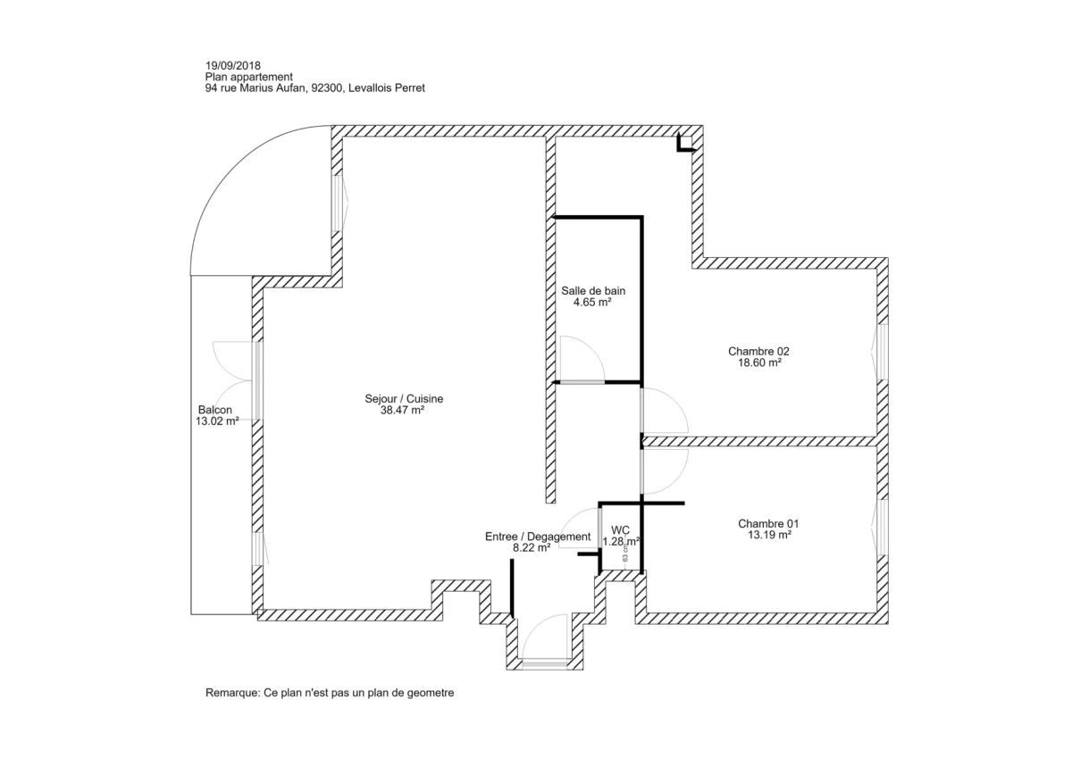 Appartement de 85.0 m² à Levallois-Perret