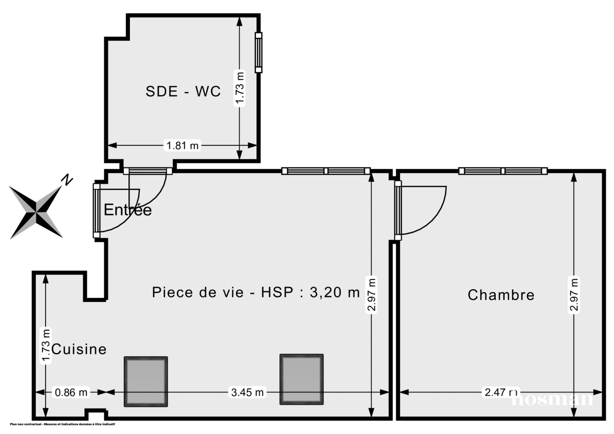 Appartement de 24.0 m² à Levallois-Perret