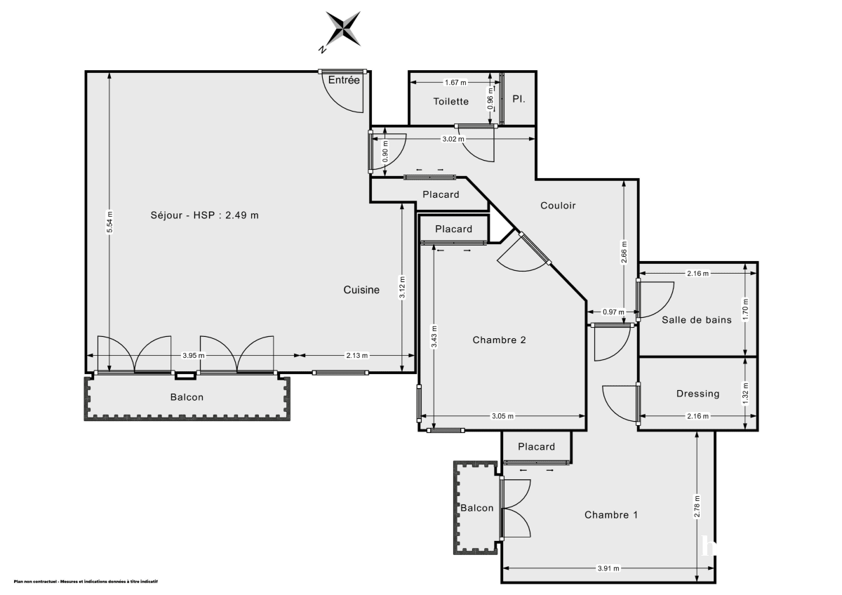 Appartement de 70.69 m² à Paris