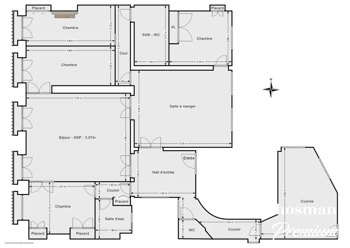 Appartement de 125.28 m² à Paris