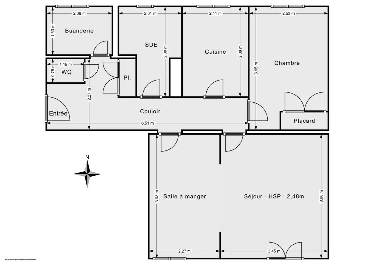 Appartement de 54.39 m² à Saint-Herblain