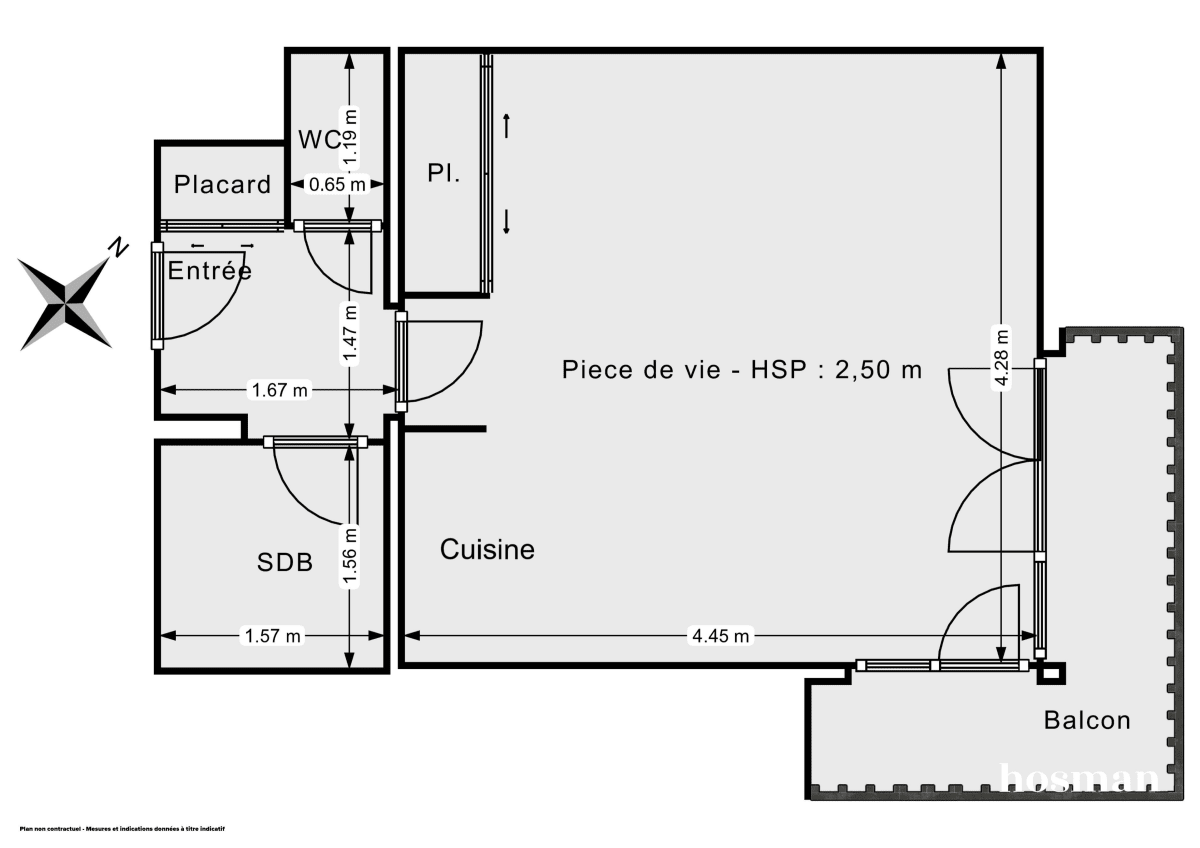 Appartement de 25.16 m² à Issy-les-Moulineaux
