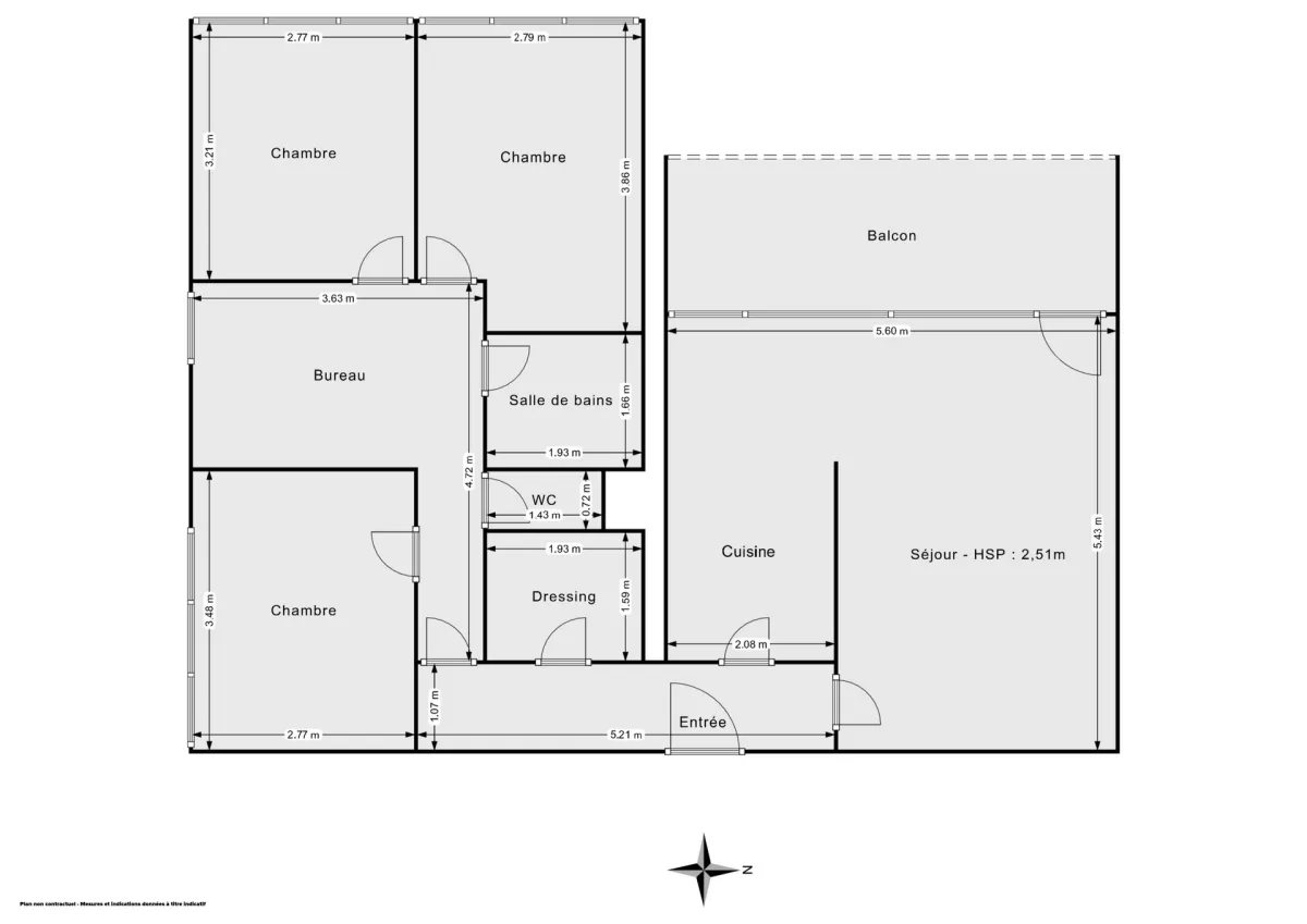 Appartement de 79.0 m² à Châtillon