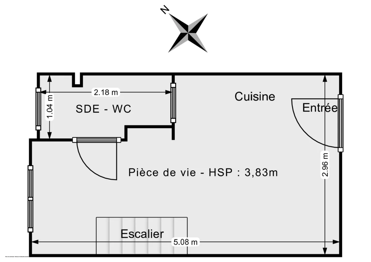 Appartement de 12.89 m² à Paris