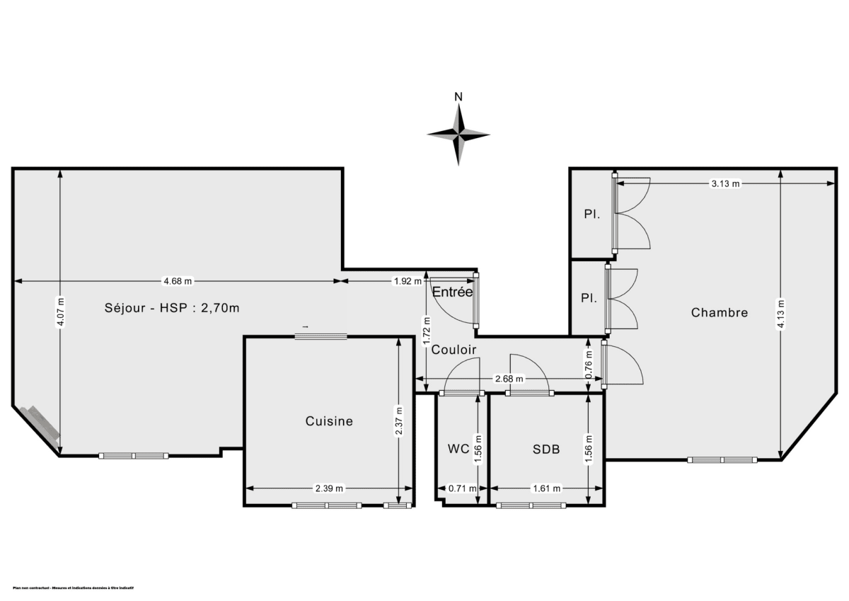 Appartement de 43.0 m² à Gennevilliers
