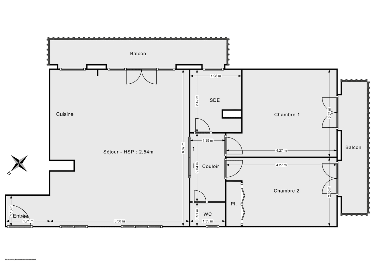 Appartement de 65.0 m² à Paris