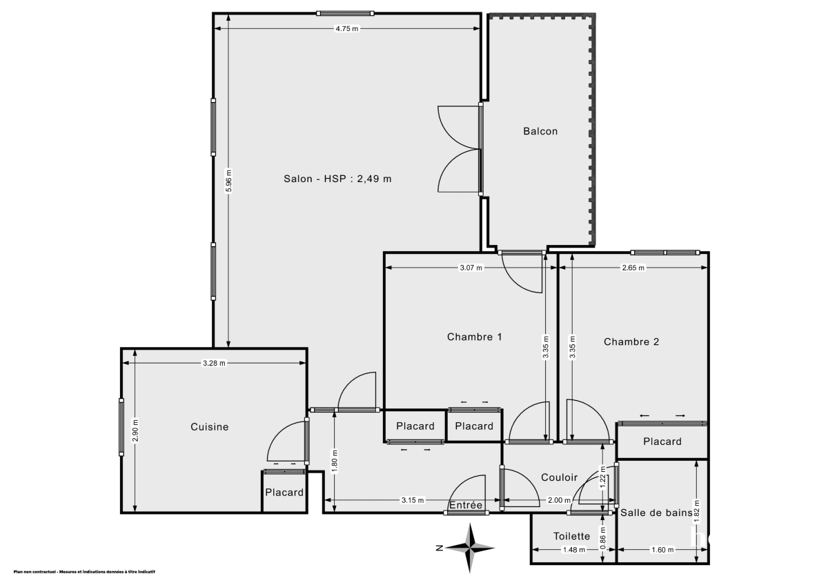 Appartement de 68.71 m² à Meudon