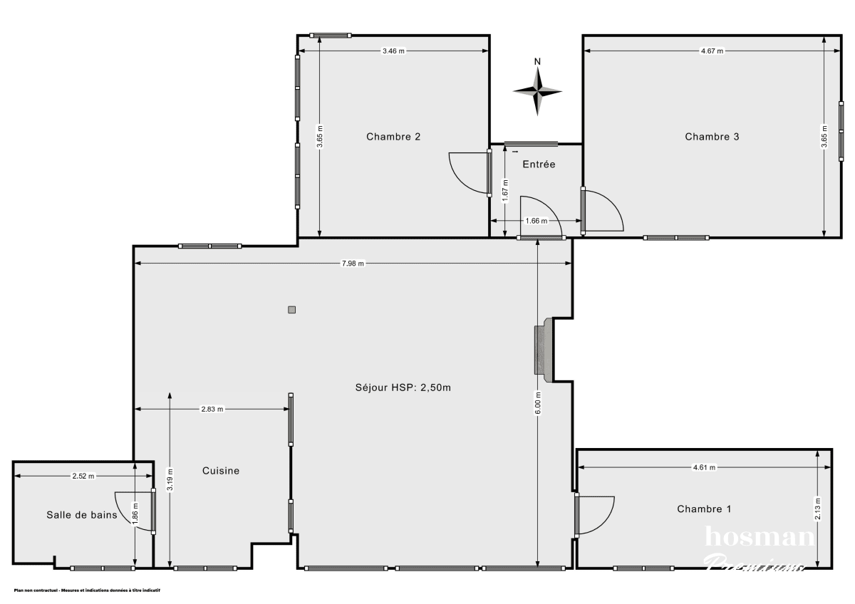 Appartement de 92.7 m² à Paris