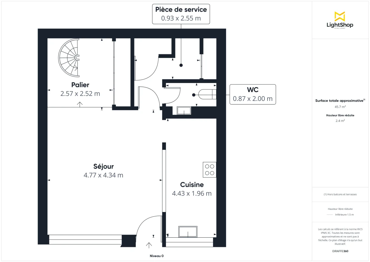 Duplex de 88.21 m² à Paris