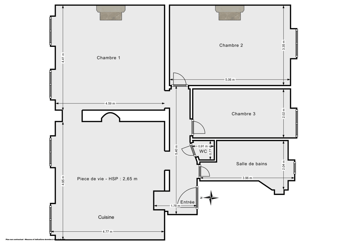 Appartement de 78.7 m² à Paris