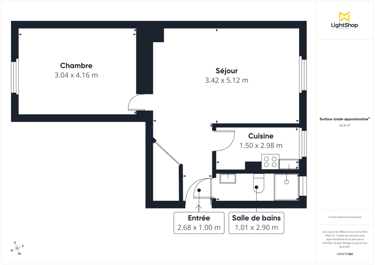 Appartement de 42.0 m² à Boulogne-Billancourt