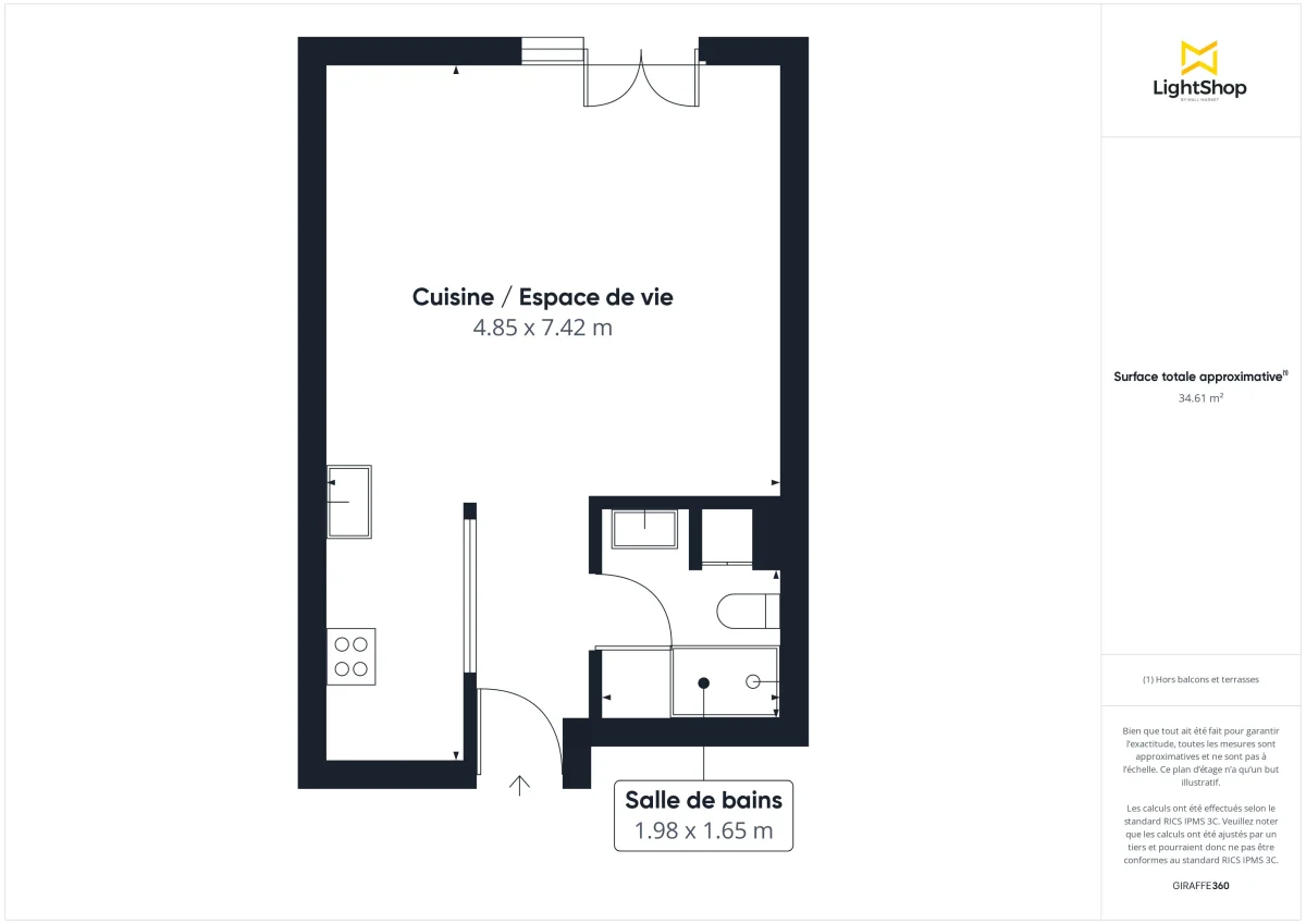 Appartement de 34.0 m² à Antony