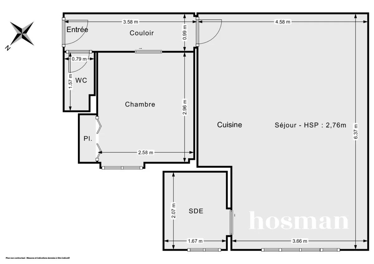 Appartement de 44.01 m² à Clichy