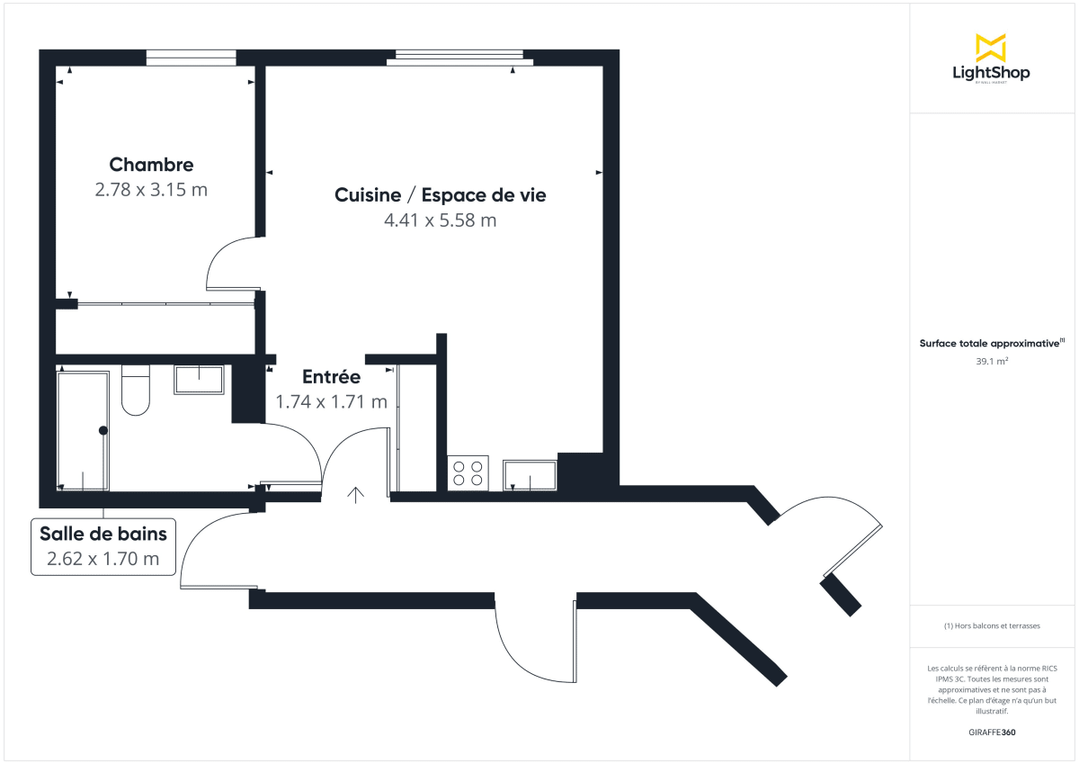 Appartement de 39.2 m² à Nogent-sur-Marne