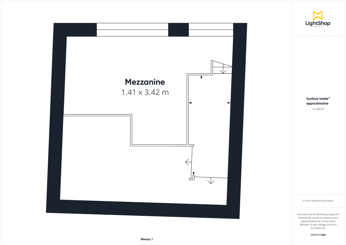 Appartement de 19.52 m² à Lyon