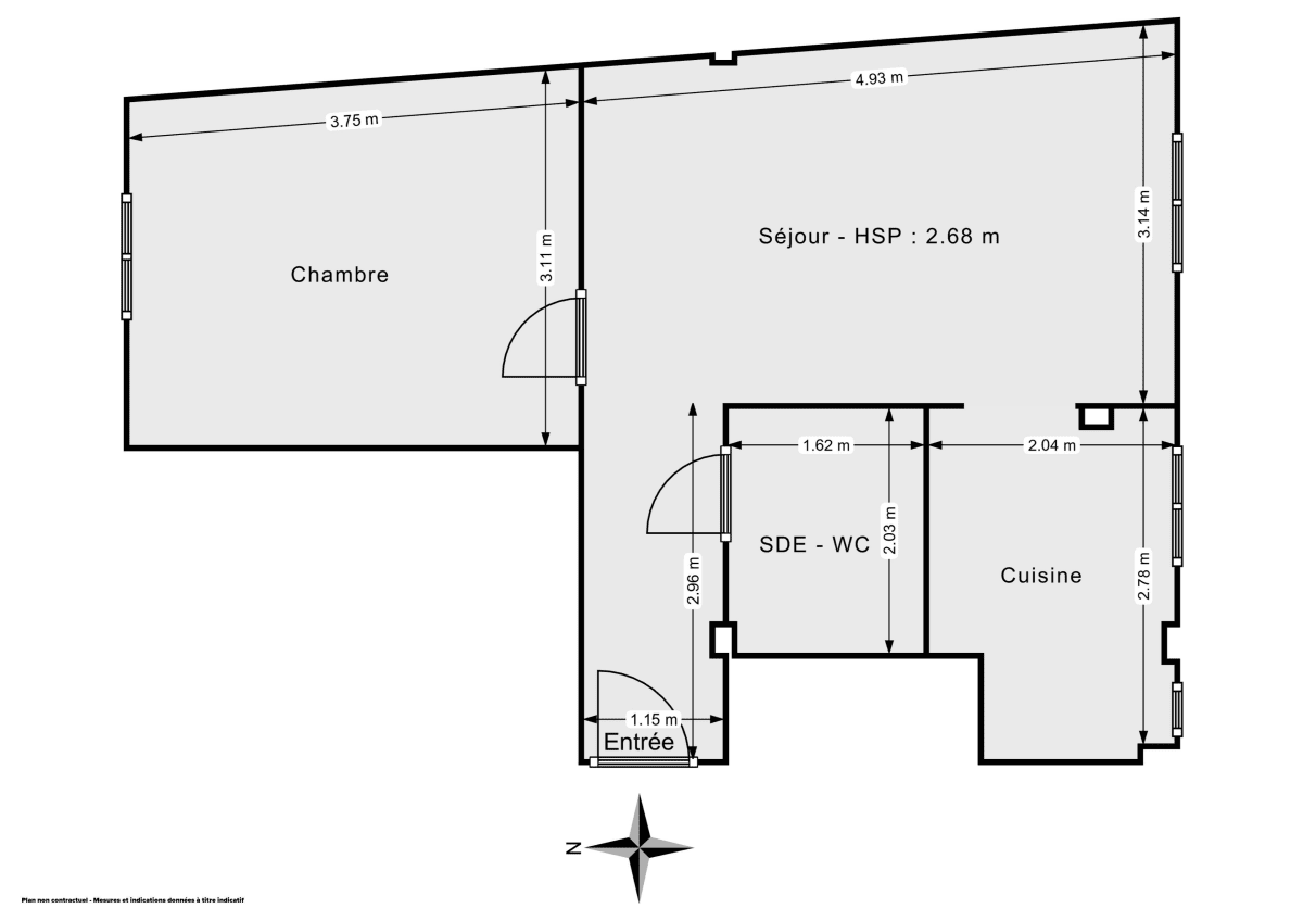 Appartement de 37.0 m² à Paris