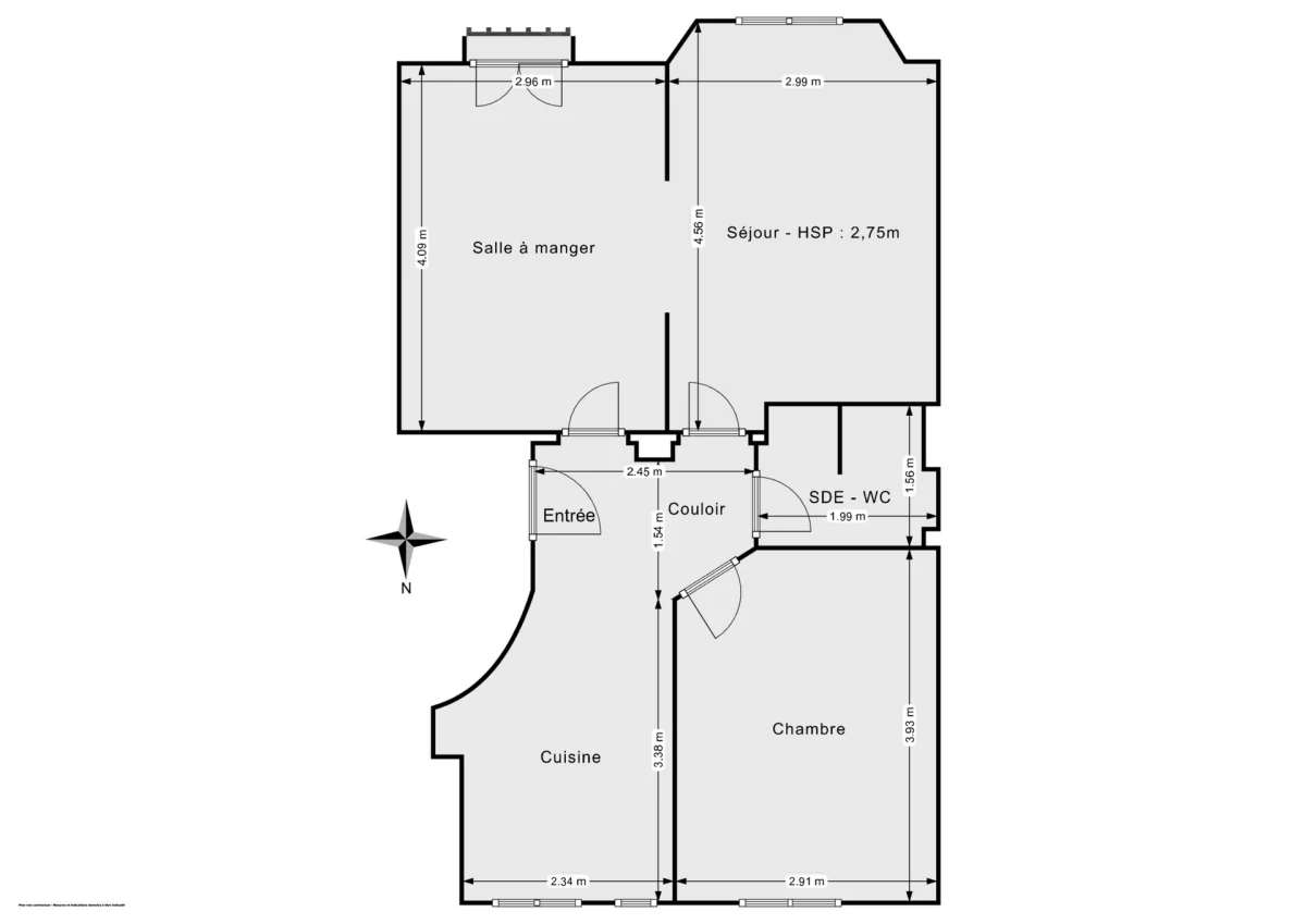 Appartement de 51.07 m² à Paris